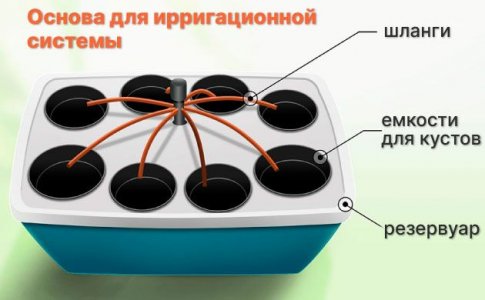 Компоненты базовой системы полива